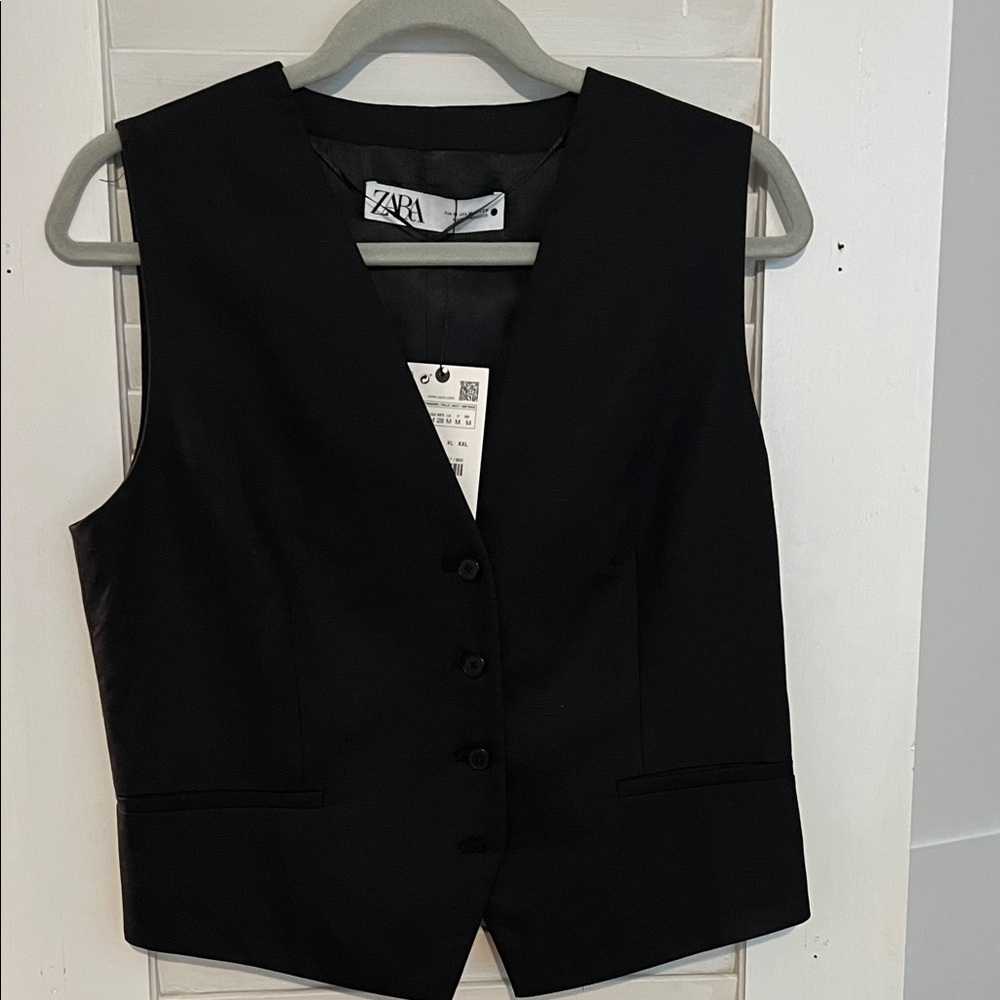 Zara Classic Black Vest